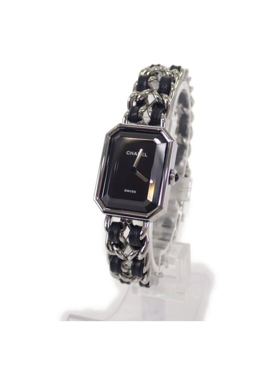 Chanel Premier Iconic Chain L Watch Stainless Steel Leather Quartz Black Dial main image 6